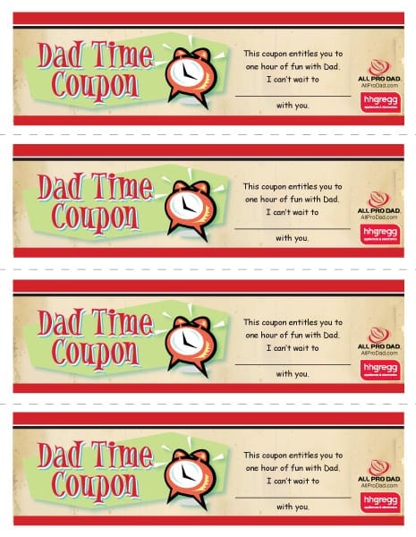 dad time coupons